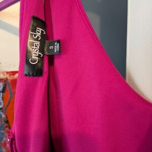Crystal Sky Pink Sleeveless Top